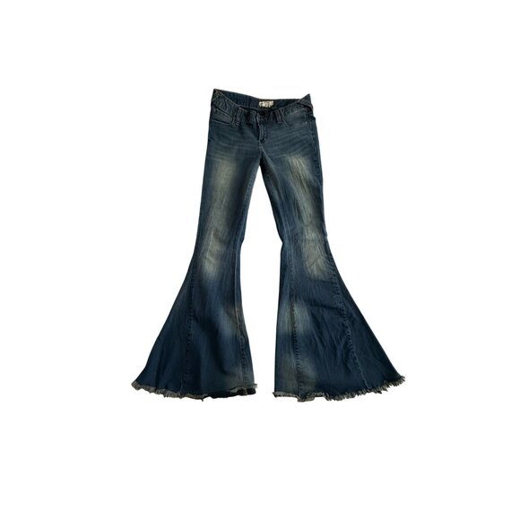 Free People szW28 Flared Bell Bottom Jeans Kendrick Lamar vibes - Picture 1 of 7